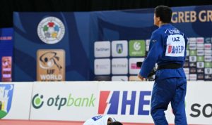 Подробнее о статье ВИДЕО. Казахстанский дзюдоист завоевал «бронзу» на турнире Гран-при в Загребе