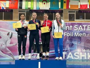 Подробнее о статье Казахстанская фехтовальщица завоевала медаль на турнире Sattellite tournament