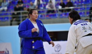 Подробнее о статье Казахстанская дзюдоистка завоевала серебряную медаль на Grand Slam в Абу-Даби