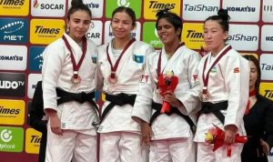 Подробнее о статье Казахстанские пара дзюдоисты завоевали четыре медали на Гран-при в Японии