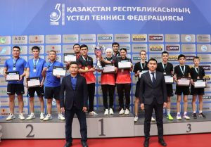 Подробнее о статье В Алматы завершился Открытый командный чемпионат РК по настольному теннису