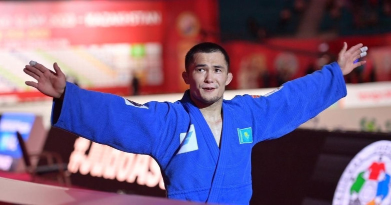 Подробнее о статье Появилось видео «бронзовой» схватки казахстанца на турнире Grand Slam по дзюдо в Душанбе