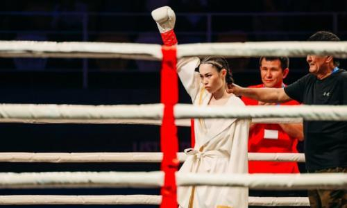 Подробнее о статье Быстрым нокаутом завершился титульный бой красавицы-боксерши из Казахстана