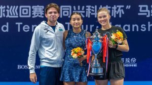 Подробнее о статье Сандугаш Кенжибаева выиграла теннисный турнир в Китае