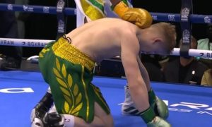 Подробнее о статье Нокдауном и штрафом обернулся бой казахстанца и боксера с рекордом 15-0