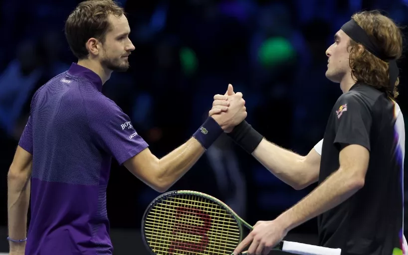 Подробнее о статье Даниил Медведев и Стефанос Циципас потренировались на харде в Монте-Карло