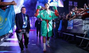 Подробнее о статье Названа точная дата боя Жанибека Алимханулы за три титула чемпиона мира